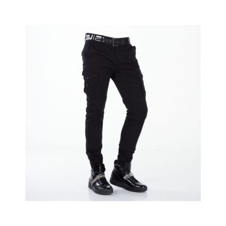 Cipo & Baxx fashionable black denim pants CD332