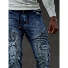   CIPO & BAXX PRÉMIUM MINŐSÉGŰ DIVATOS SLIM FIT FARMER CD446 BLUE