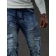 CIPO & BAXX PRÉMIUM MINŐSÉGŰ DIVATOS SLIM FIT FARMER CD446 BLUE
