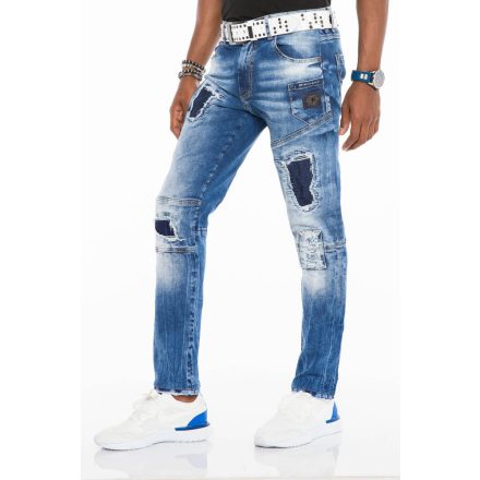 Cipo & Baxx fashionable men's Slim fit denim pants CD528BLUE
