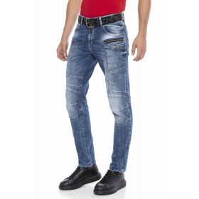 CIPO&BAXX DIVATOS FÉRFI FARMERNADRÁG CD577 BLUE