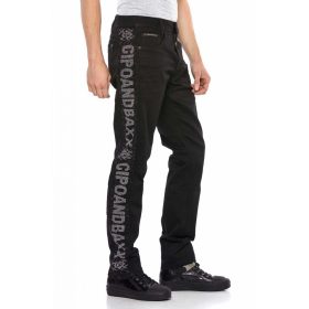 CIPO&BAXX DIVATOS FÉRFI FARMERNADRÁG CD578 BLACK