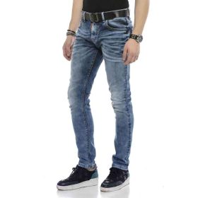 CIPO&BAXX FÉRFI SLIM FIT FARMERNADRÁG CD621 BLUE