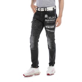CIPO & BAXX DIVATOS FÉRFI FARMERNADRÁG CD696 BLACK