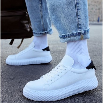 CHEKICH-107.01 WHITE/BLACK divatos férfi cipő