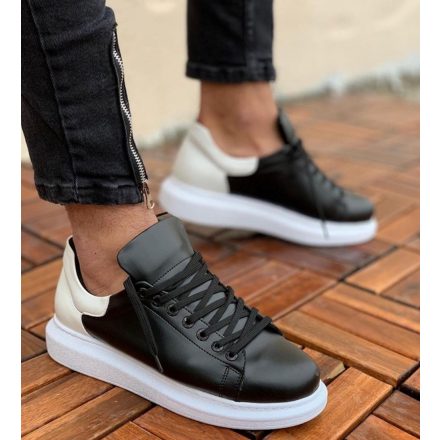 CHEKICH-256  BLACK/WHITE divatos férfi cipő