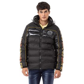 CIPO & BAXX FÉRFI TÉLIKABÁT FEKETE