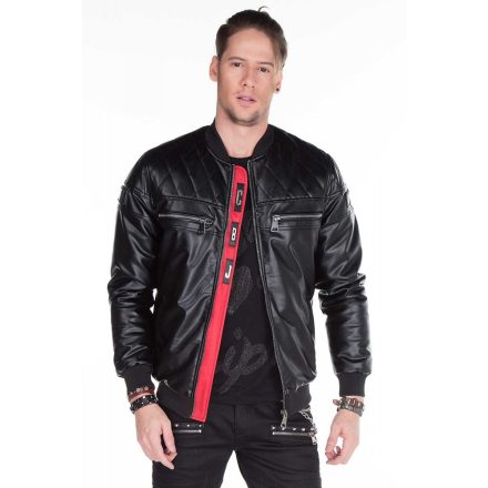Cipo & Baxx men's faux leather jacket CJ176 BLACK