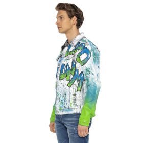 CIPO & BAXX DIVATOS FÉRFI FARMERKABÁT CJ254 GREEN-BLUE