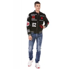 CIPO&BAXX FÉRFI ÁTMENETI DZSEKI CJ274 BLACK