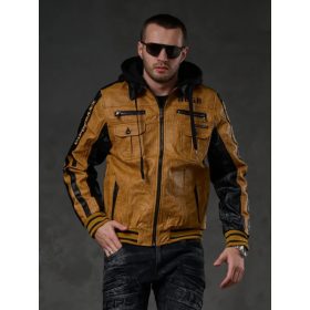 CIPO & BAXX DIVATOS MŰBŐR KABÁT CJ284 MUSTARD