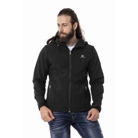 CIPO & BAXX FÉRFI  SOFTSHELL KABÁT CJ285 BLACK