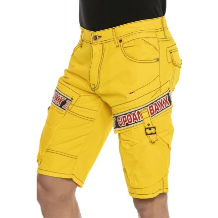 Cipo & Baxx divatos rövidnadrág CK243 Yellow