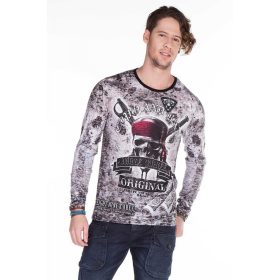 CIPO & BAXX DIVATOS FÉRFI PULÓVER CL276BLACK