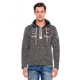 CIPO & BAXX FÉRFI KAPUCNIS PULÓVER CL359ANTHRACITE