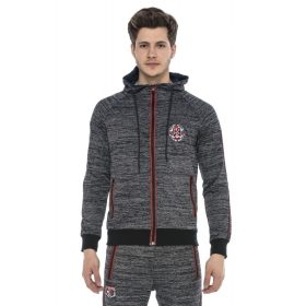   CIPO & BAXX DIVATOS  FÉRFI MELEGÍTŐ FELSŐ CL371GREYMELANGE