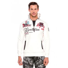 CIPO & BAXX DIVATOS FÉRFI PULÓVER CL377ECRU