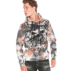 CIPO & BAXX DIVATOS FÉRFI KAPUCNIS PULÓVER CL405BLACK