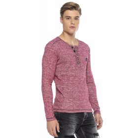 CIPO & BAXX DIVATOS FÉRFI  PULÓVER CL423RED