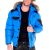 Cipo & Baxx divatos férfi télikabát CM120 BLUE