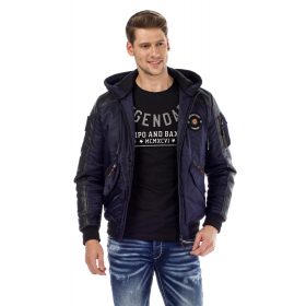 CIPO & BAXX VÍZÁLLÓ TÉLIKABÁT CM134NAVYBLUE