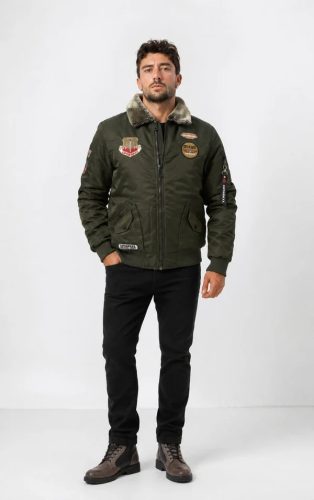 CIPO & BAXX VÍZÁLLÓ TÉLIKABÁT CM232 KHAKI