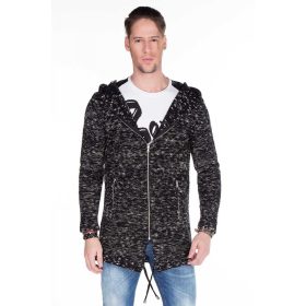 CIPO & BAXX FEKETE KÖTÖTT PULÓVER CP154BLACK