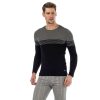 CIPO & BAXX DIVATOS FÉRFI KÖTÖTT PULÓVER CP181 BLACK-GREY