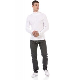 CIPO&BAXX FÉRFI KÖTÖTT PULÓVER CP241 WHITE