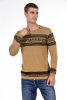CIPO&BAXX FÉRFI KÖTÖTT PULÓVER CP243 CAMEL