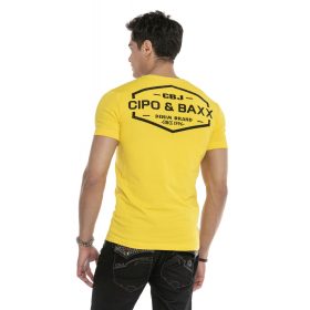 CIPO & BAXX DIVATOS FÉRFI PÓLÓ CT358 YELLOW
