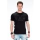 Cipo & Baxx fashionable men's T-shirt CT411 BLACK