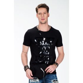 CIPO & BAXX FEKETE FÉRFI PÓLÓ CT430 BLACK