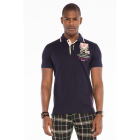 CIPO & BAXX DIVATOS FÉRFI PÓLÓ CT475 NAVY BLUE