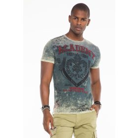Cipo & Baxx fashionable men's T-shirt CT481khaki