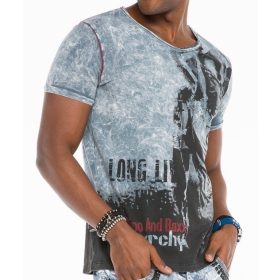 CIPO & BAXX DIVATOS FÉRFI PÓLÓ CT483 GREY