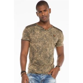 CIPO&BAXX DIVATOS FÉRFI PÓLÓ CT497BROWN