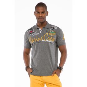 CIPO & BAXX DIVATOS FÉRFI PÓLÓ CT509 ANTHRACITE