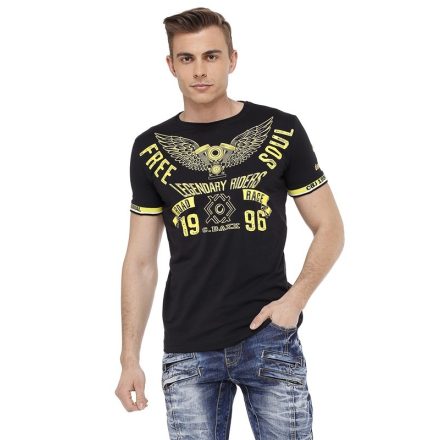 Cipo & Baxx fashionable men's T-shirt ct520black
