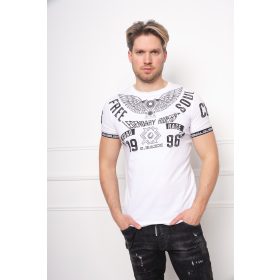 CIPO & BAXX DIVATOS FÉRFI PÓLÓ CT520 WHITE