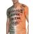 Cipo & Baxx divatos férfi póló CT526 Khaki Orange