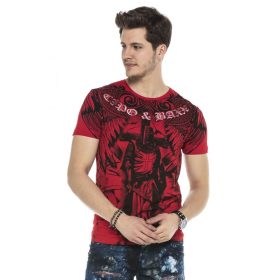 CIPO&BAXX DIVATOS FÉRFI PÓLÓ CT568RED