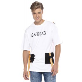 CIPO & BAXX DIVATOS FÉRFI PÓLÓ CT589WHITE