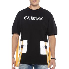 CIPO & BAXX DIVATOS FÉRFI PÓLÓ CT589BLACK