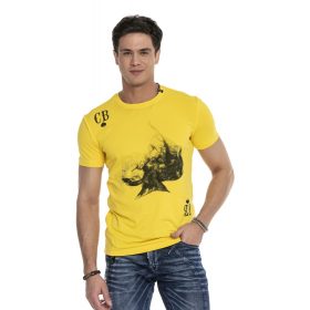 CIPO & BAXX DIVATOS FÉRFI PÓLÓ CT645 YELLOW