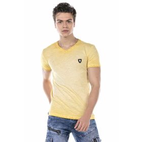 CIPO & BAXX DIVATOS FÉRFI PÓLÓ CT647 MUSTARD
