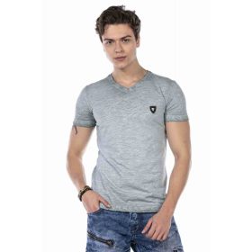 CIPO & BAXX DIVATOS FÉRFI PÓLÓ CT647 OIL BLUE