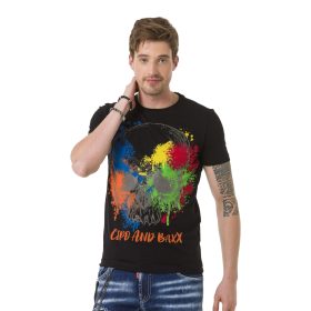 CIPO & BAXX DIVATOS FÉRFI PÓLÓ CT672 BLACK