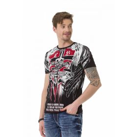 CT673 DIVATOS FÉRFI RÖVID UJJÚ PÓLÓ FEKETE