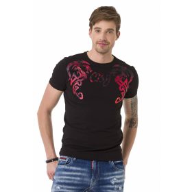 CT679 DIVATOS FÉRFI RÖVID UJJÚ PÓLÓ FEKETE